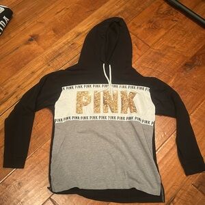 PINK hooded pull over